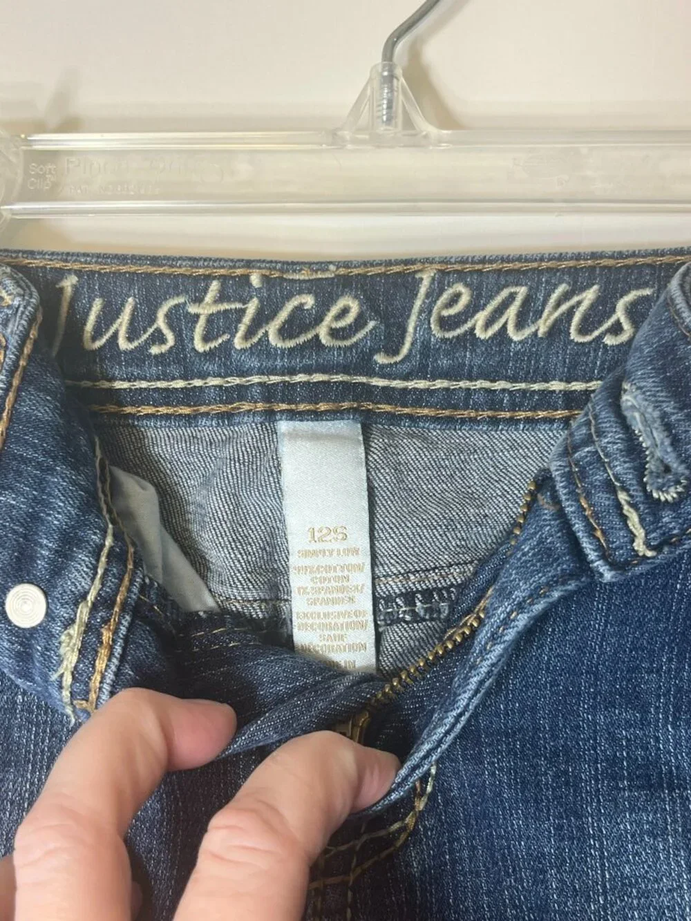 Justice Jeans Girls Boot Cut, Size 12S